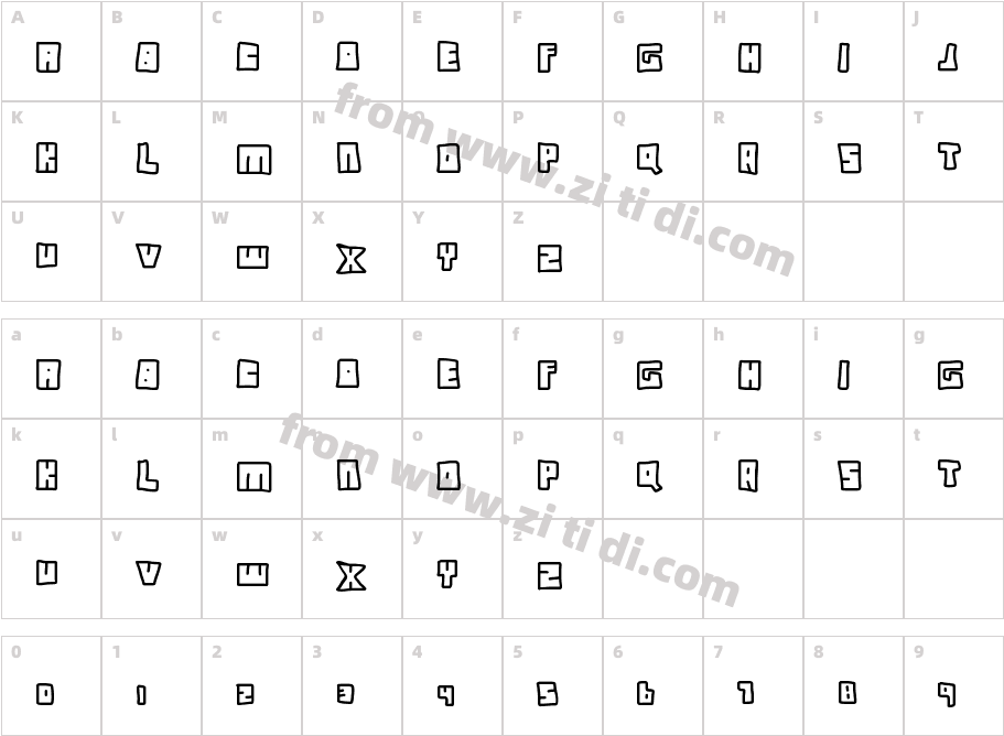 instant_access字体字体映射图