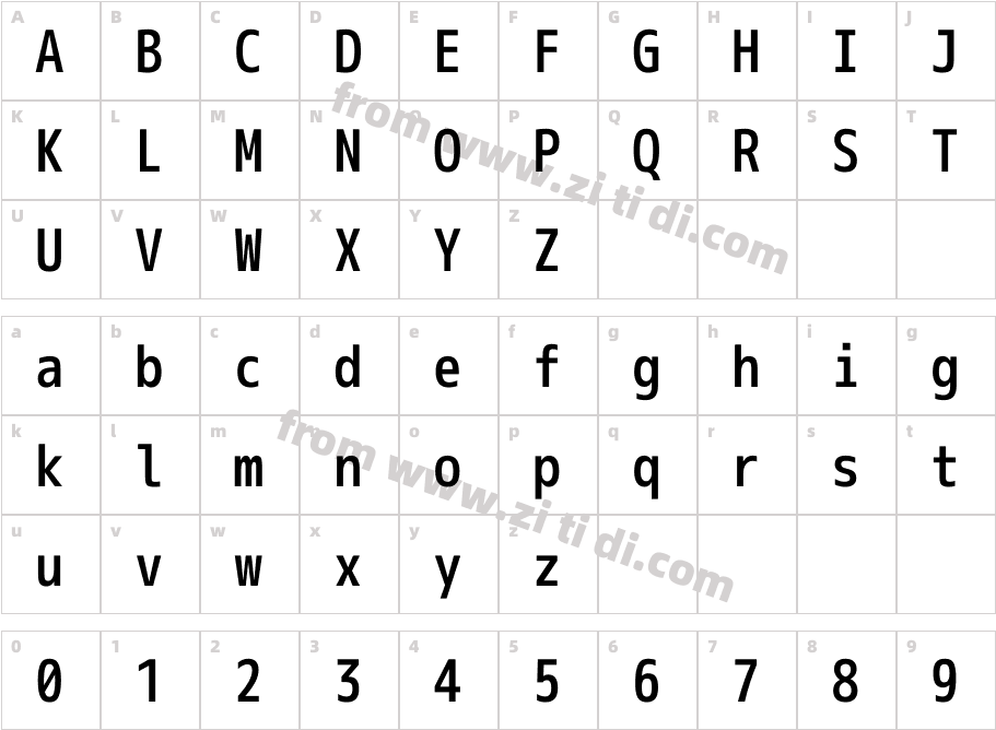 mplus-1m-medium字体字体映射图