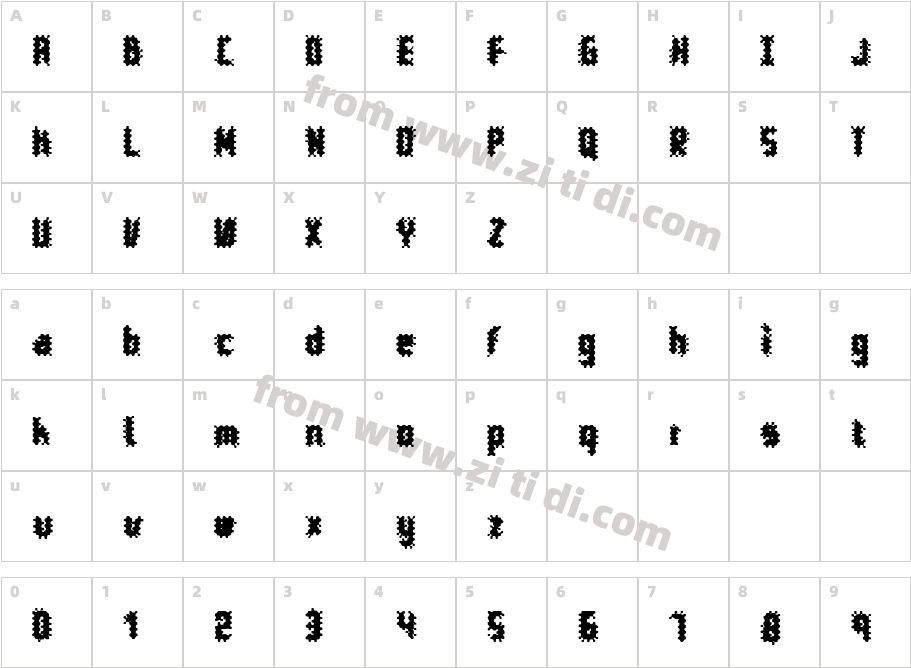 10ptChaos字体字体映射图