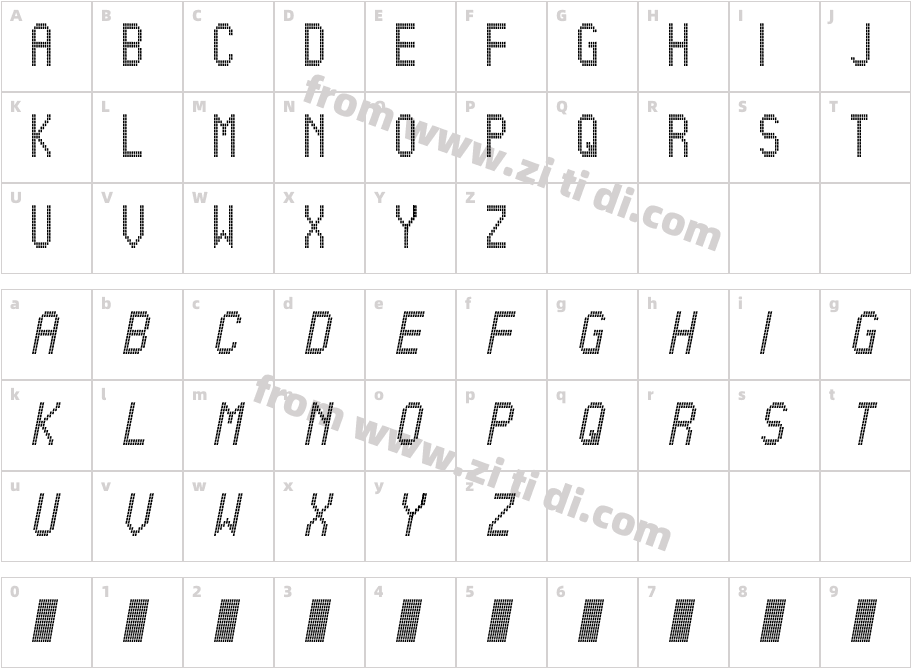 11thfloor字体字体映射图