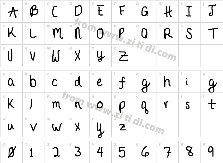 JournalEB Condensed字体字体映射图