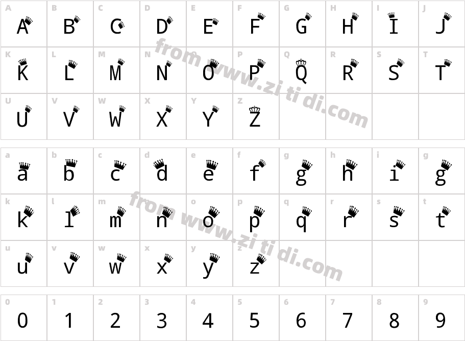 Royal-Caribbean字体字体映射图