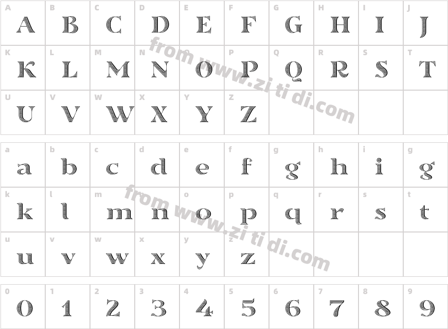 SortefaxS02字体字体映射图