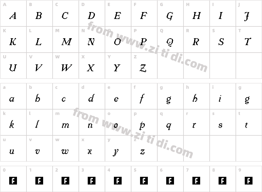 fs-jenson-1-italic字体字体映射图