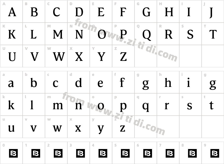 ArcuataTrial-Medium字体字体映射图