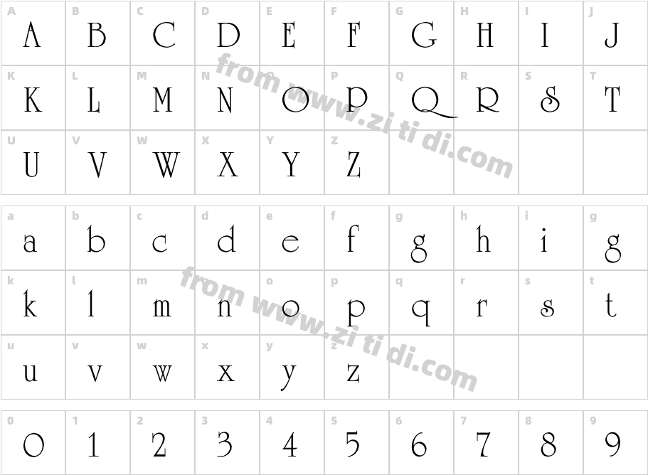 EU-HT2字体字体映射图