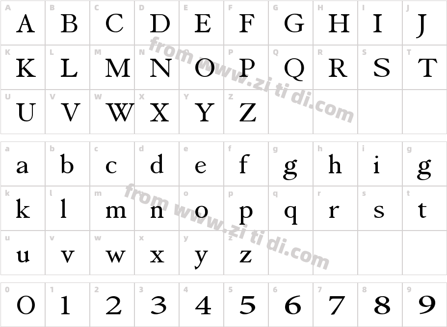 FistalleRegular字体字体映射图