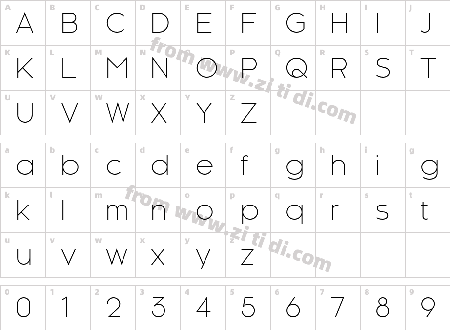 Kessel 105 Regular字体字体映射图