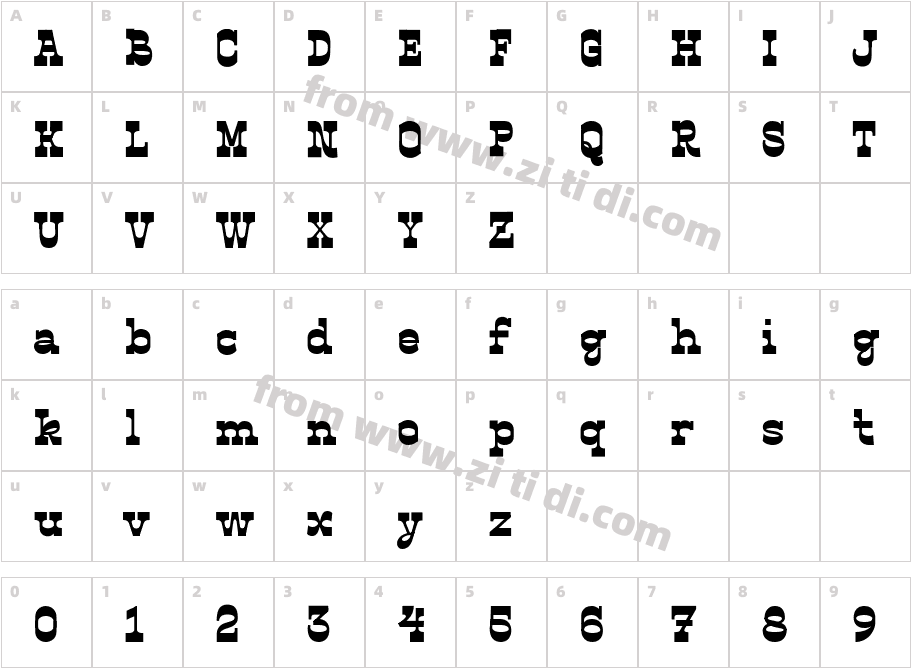 ET_Contrapunto Black字体字体映射图