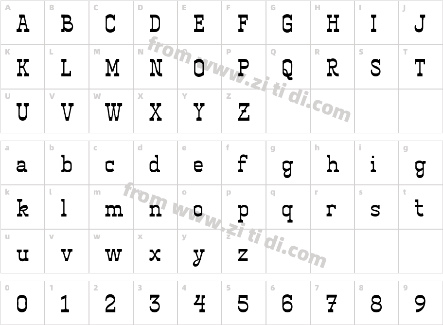 ET_Contrapunto Medium字体字体映射图