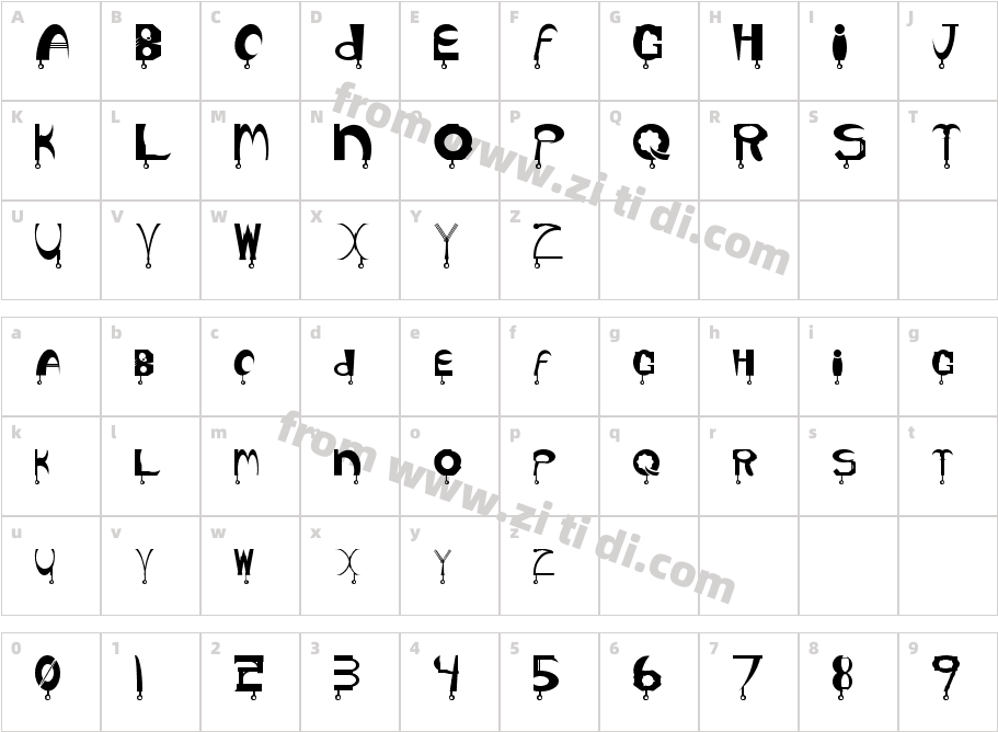 Hy Per B-3字体字体映射图
