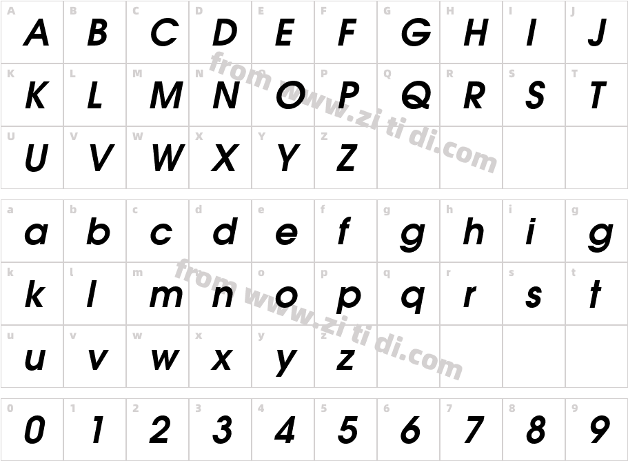 ITC Avant Garde Gothic Demi字体免费下载ITC Avant Garde Gothic DemiOblique在线
