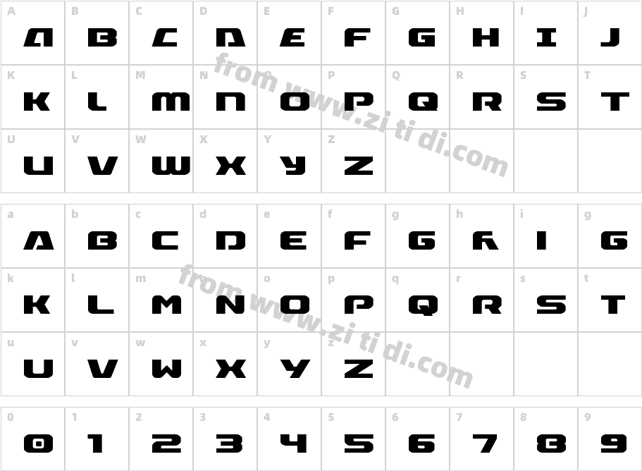 Iapetus Condensed字体字体映射图