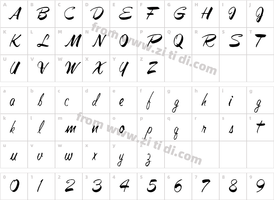 JesaBellFont72-Regular_25215字体字体映射图