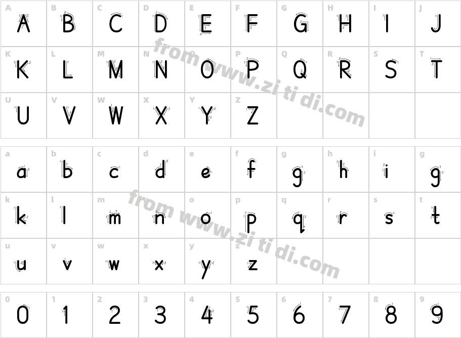 nanxiangbangbang step字体字体映射图