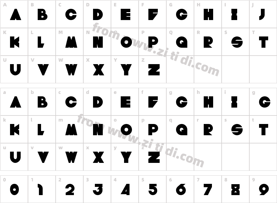 framework font字体字体映射图