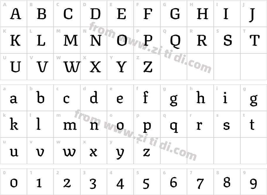 Texturina 18pt Medium字体字体映射图