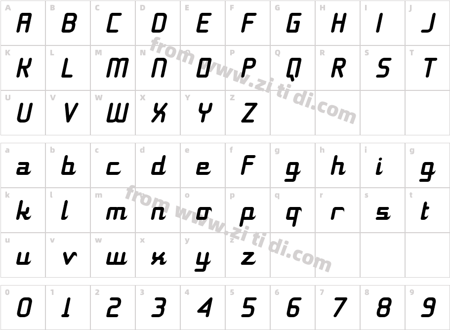 11S01BlackTuesdayItalic字体字体映射图