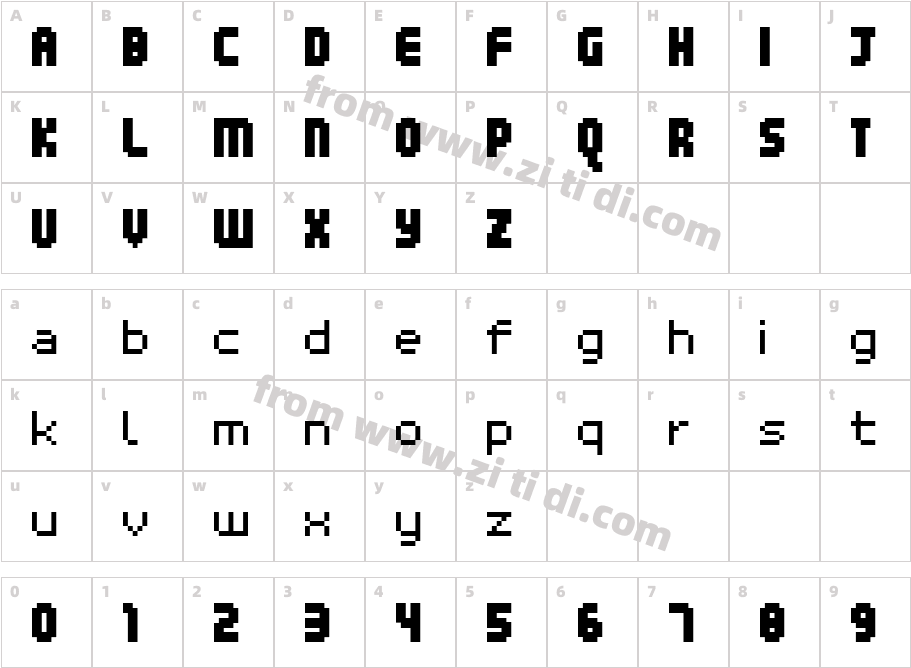 11px3bus字体字体映射图