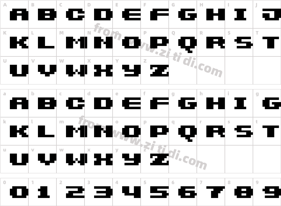 7px3bus字体字体映射图