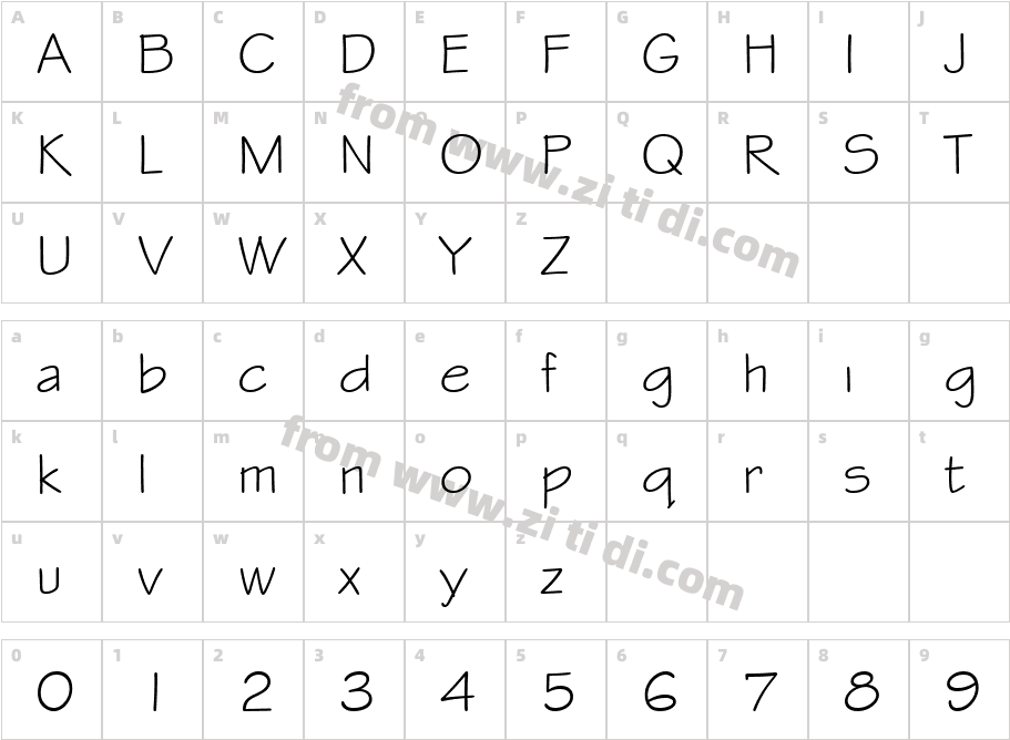 850-CAI978字体字体映射图