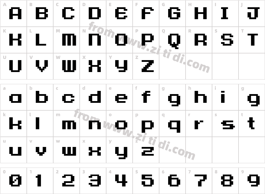 9px3bus字体字体映射图