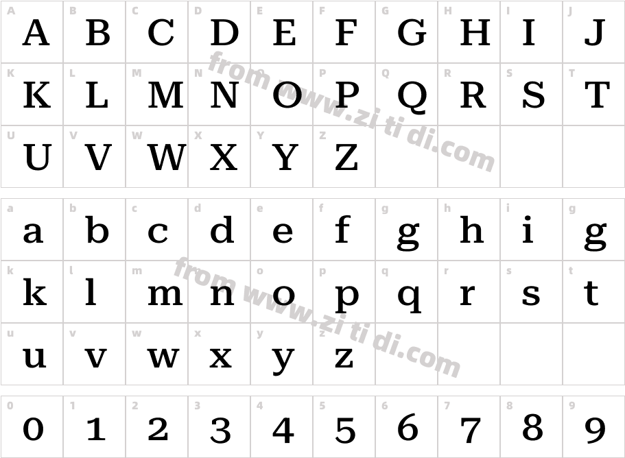 Roboto Serif 28pt Expanded Medi字体字体映射图