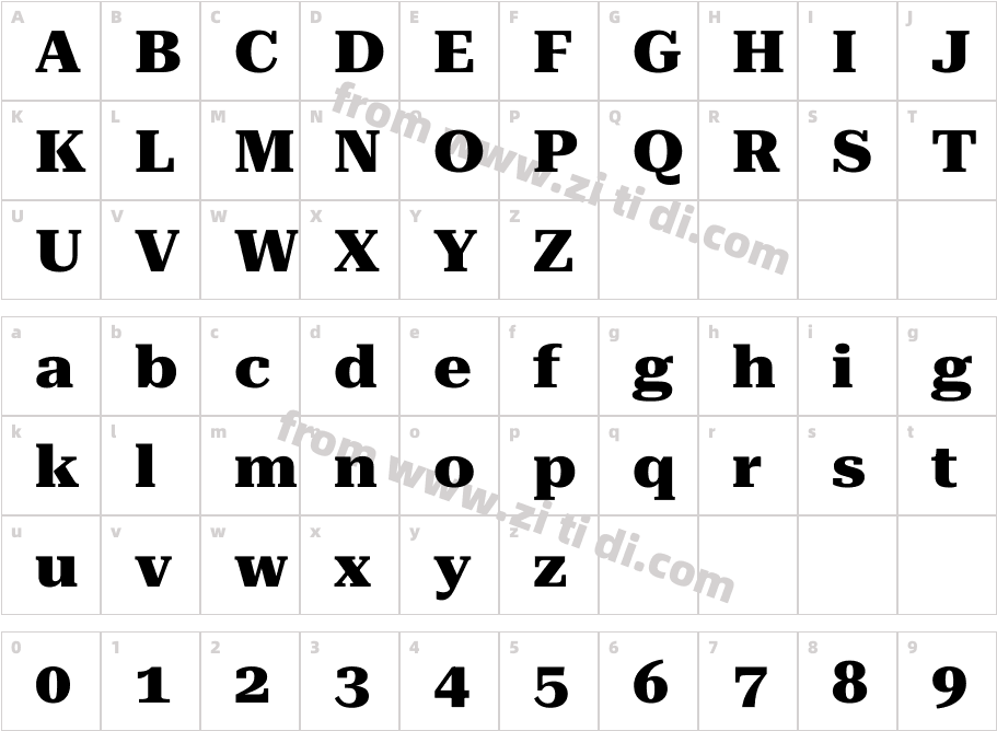 Roboto Serif 72pt Expanded Extr字体字体映射图