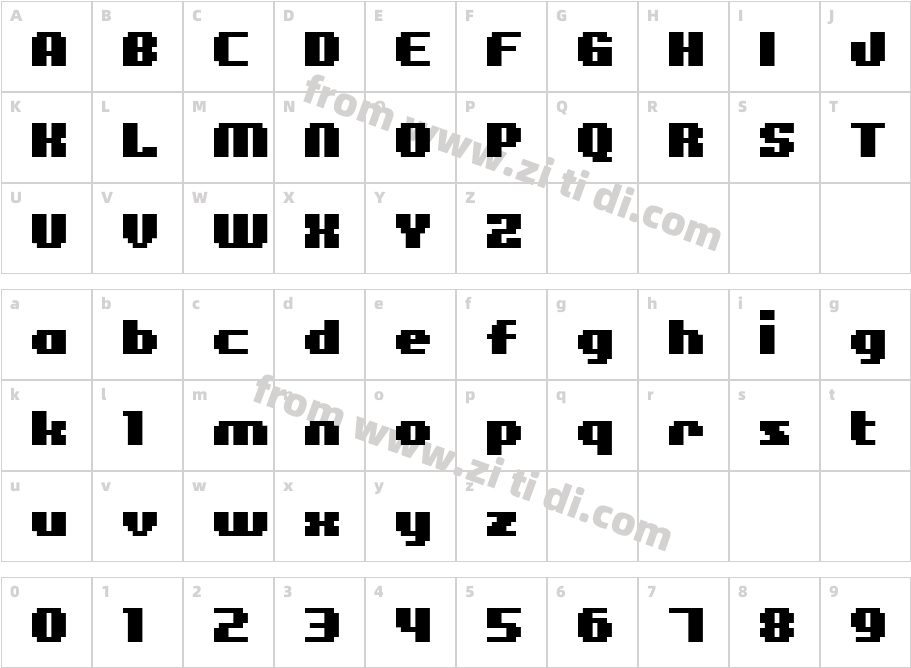 BMfigaroA11字体字体映射图
