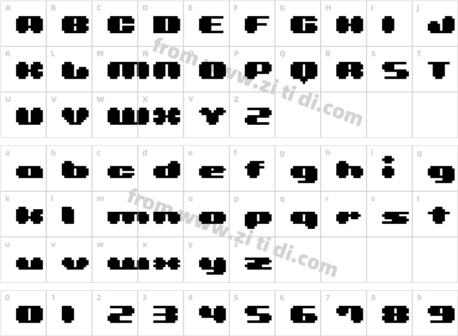 BMleavesA11字体字体映射图