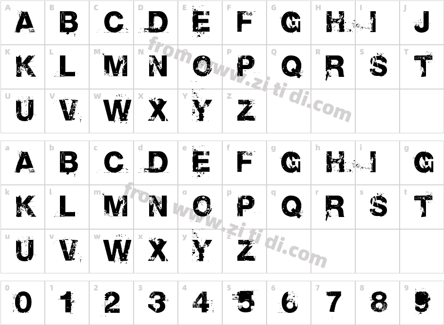 Base02字体字体映射图