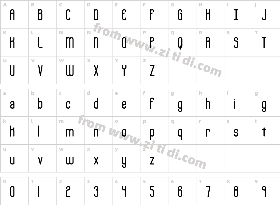 BobcaygeonPlain-BRK-字体字体映射图
