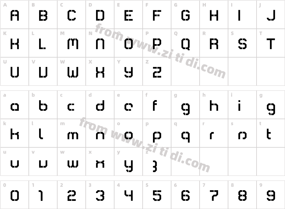 Comsat-Navy-Box字体字体映射图