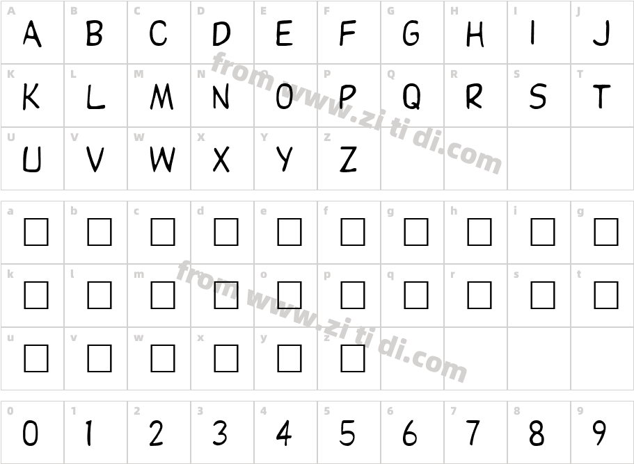 Dupuy字体字体映射图
