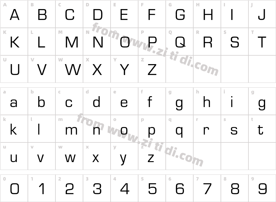 EurostileEF-Regular字体字体映射图
