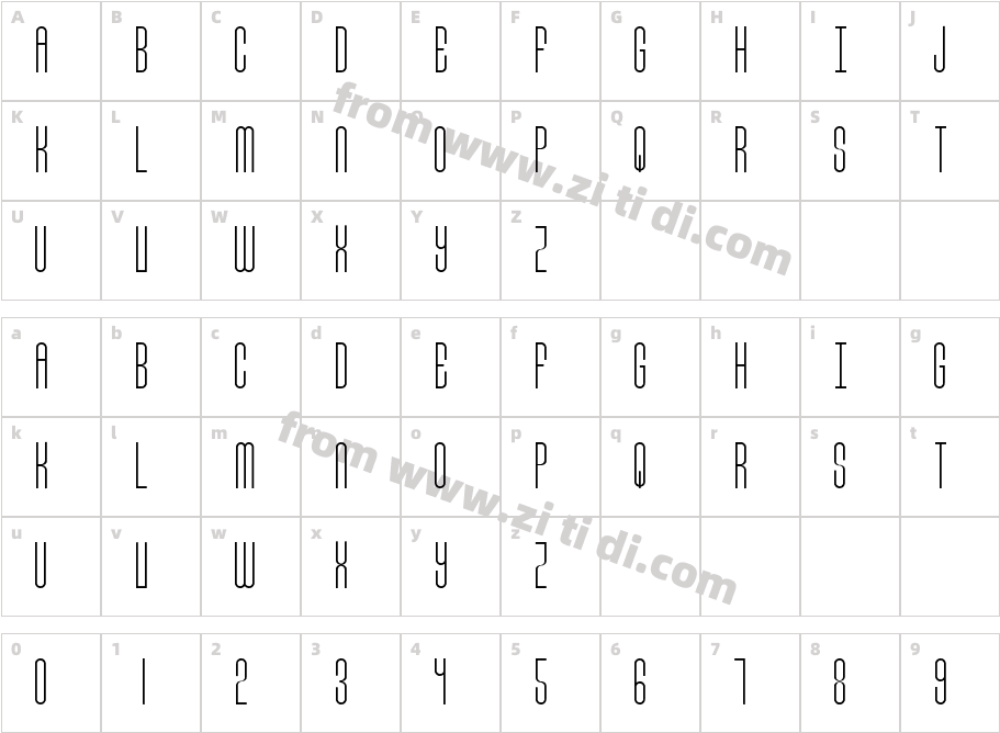Font33字体字体映射图