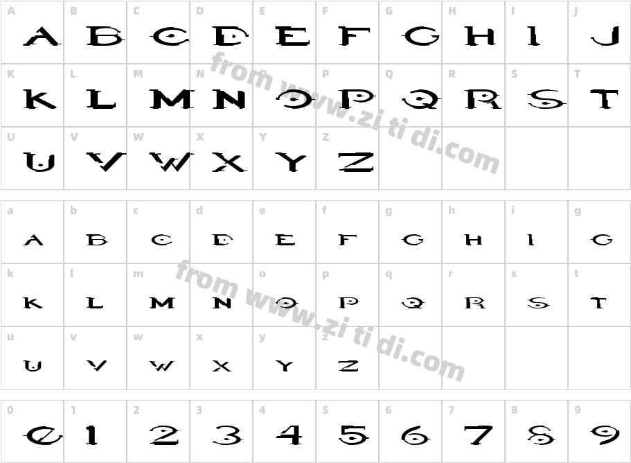 Halo字体字体映射图