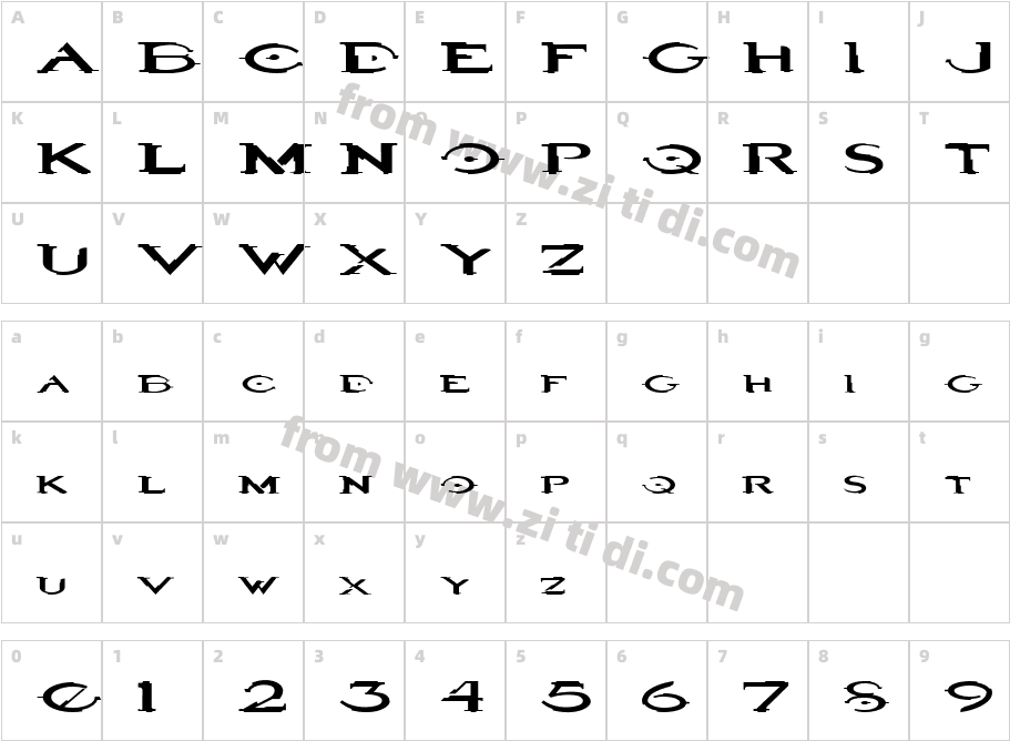 Halo3字体字体映射图