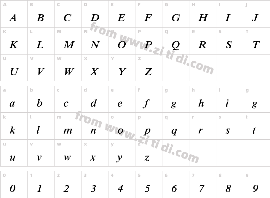 MathTechnicalP16字体字体映射图