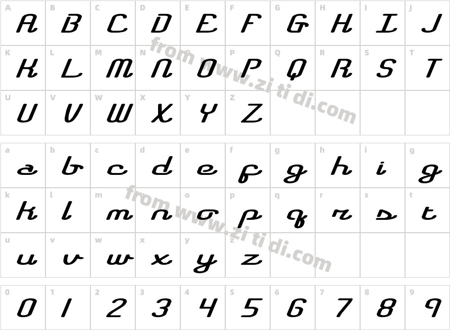 Registry-BRK-字体字体映射图