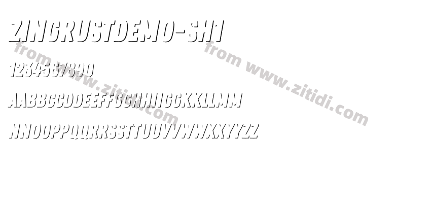 ZingRustDemo-Sh1字体预览