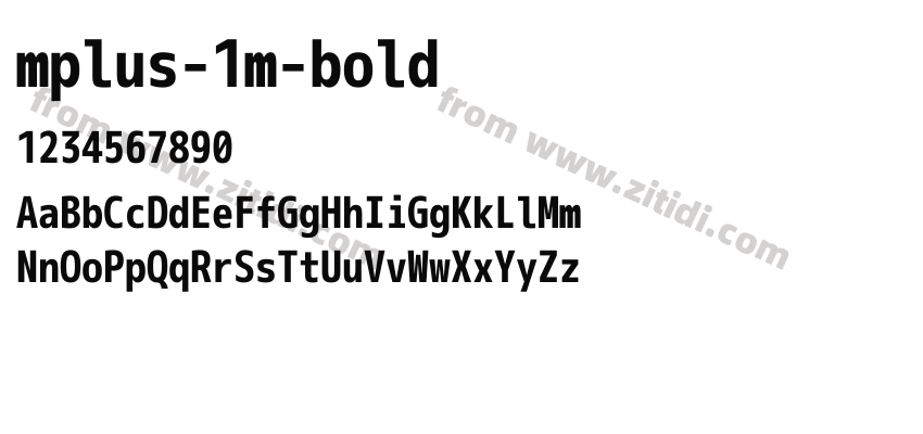 mplus-1m-bold字体预览