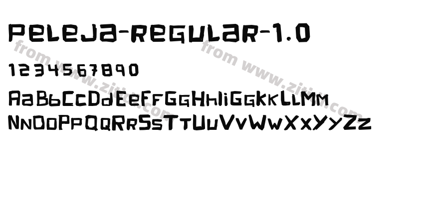 peleja-regular-1.0字体预览