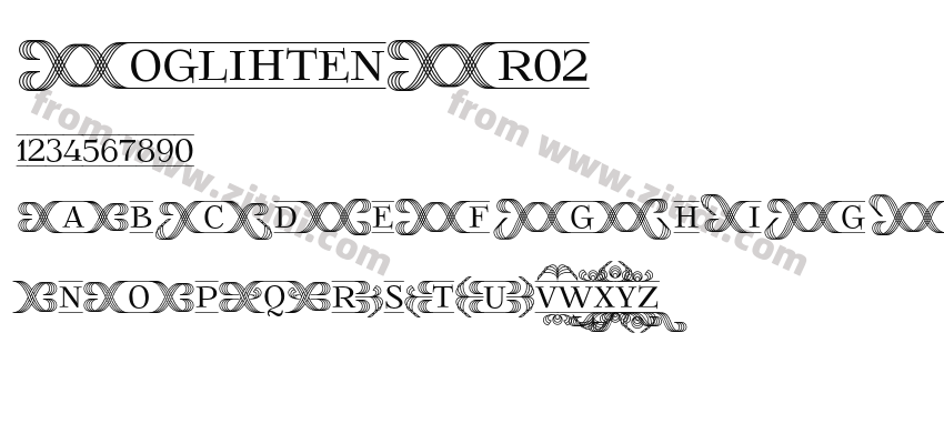FoglihtenFr02字体预览