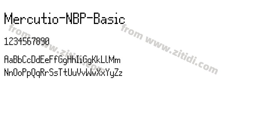 Mercutio-NBP-Basic字体预览