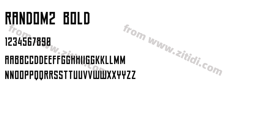 Random2-Bold字体预览