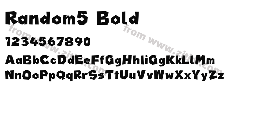 Random5-Bold字体预览