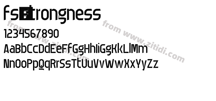 fs-strongness字体预览