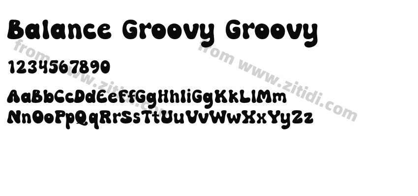 Balance Groovy Groovy字体预览