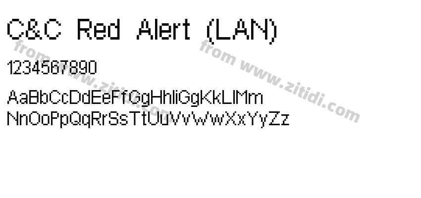 C&C Red Alert (LAN)字体预览